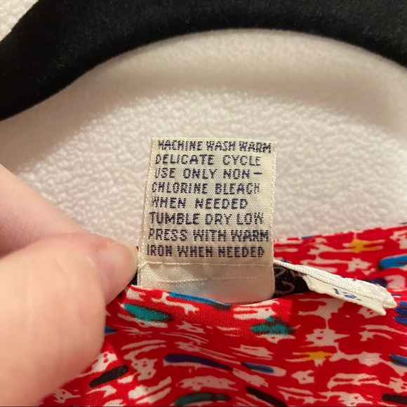 Vintage 80's Silky Abstract Blouse - Picture 3 of 5